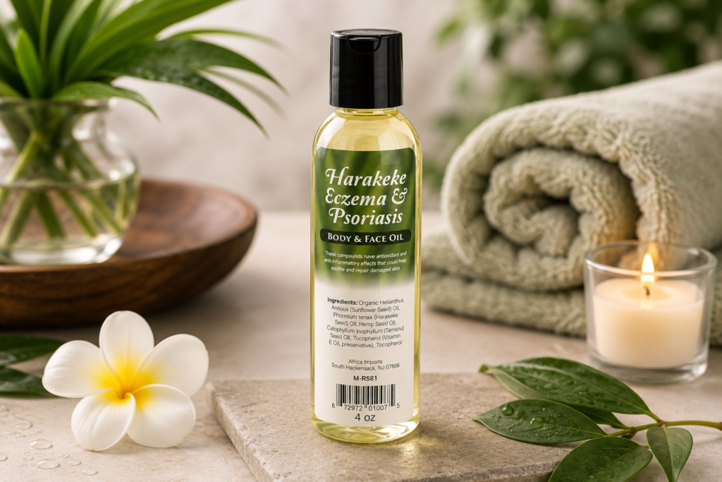 harakeke eczema & psoriasis body & face oil 4oz m r581 1