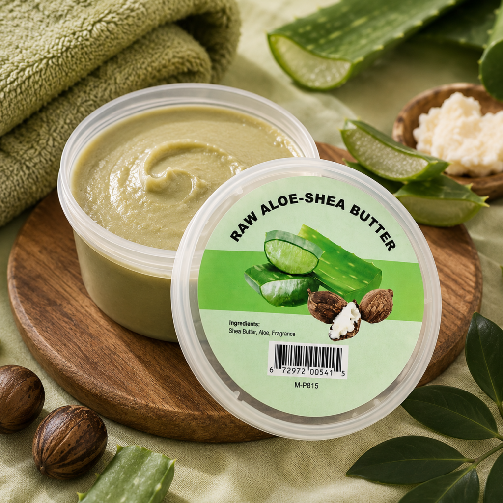 raw aloe shea butter for total skin repair2