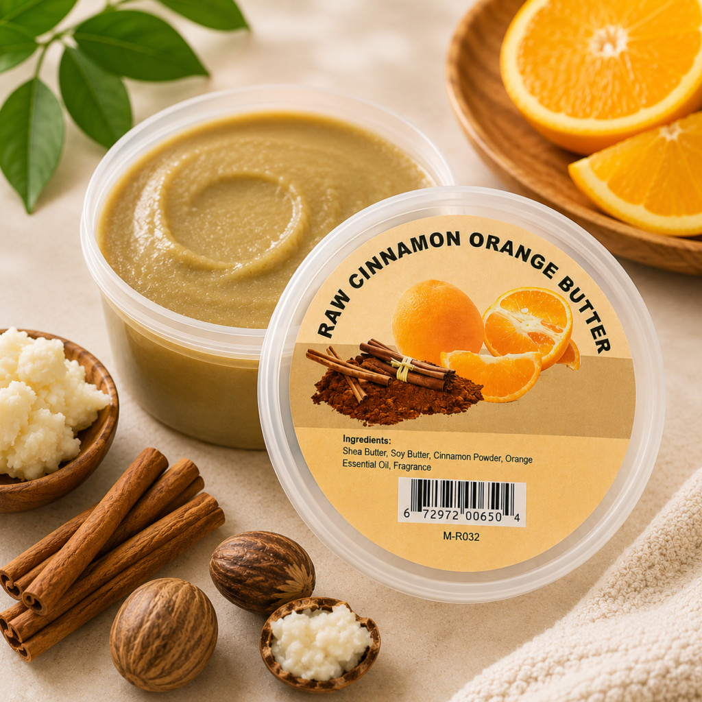 raw cinnamon orange butter for skin healing 2