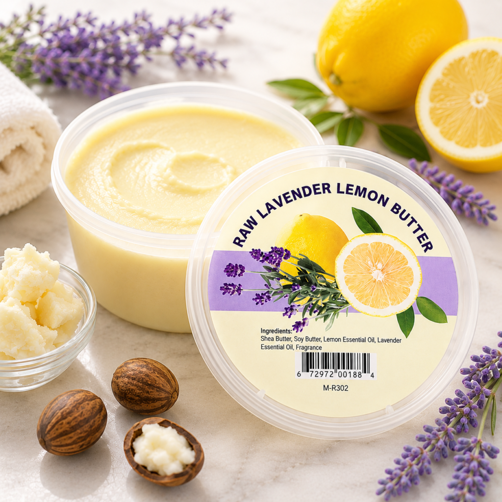 raw lavender lemon butter for calming & complete skin comfort 1