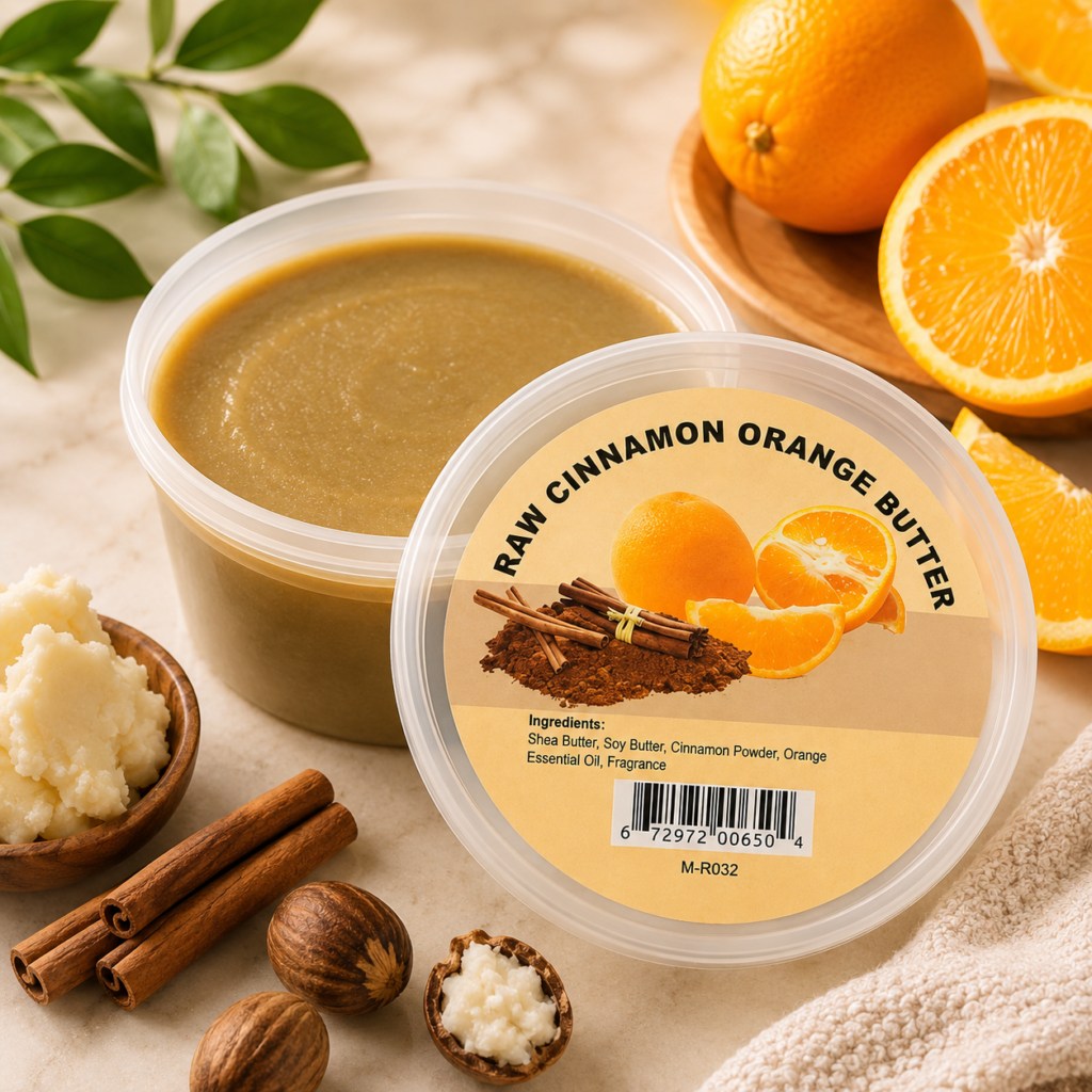 skin healing raw cinnamon orange butter